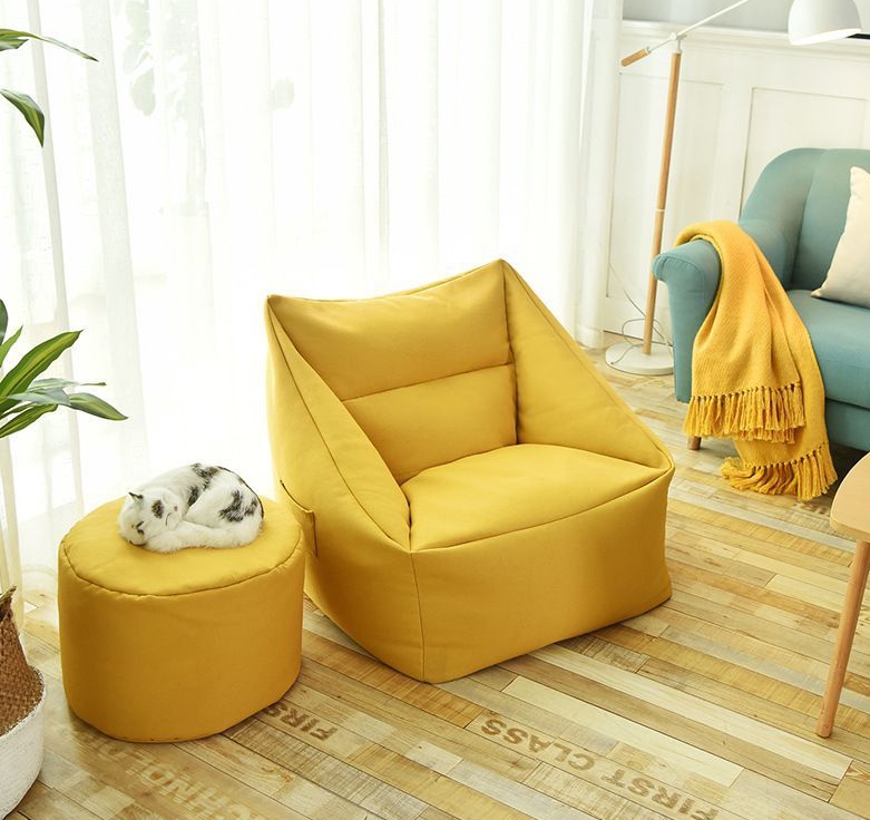 Bean Bag Lounge with Stool
