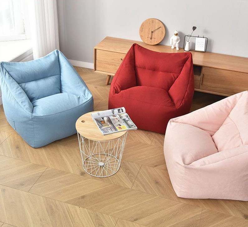 Bean Bag Lounge with Stool