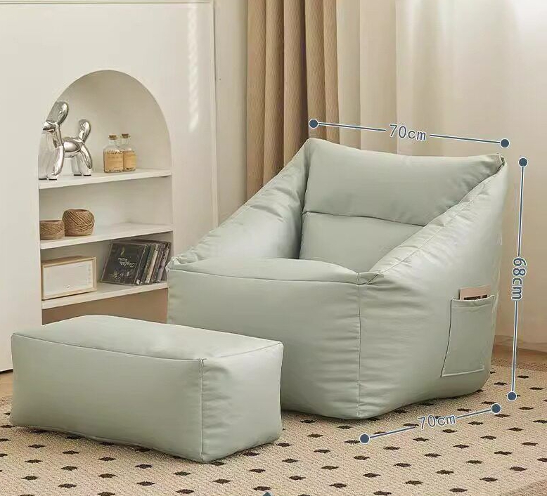 Bean Bag Lounge with Stool