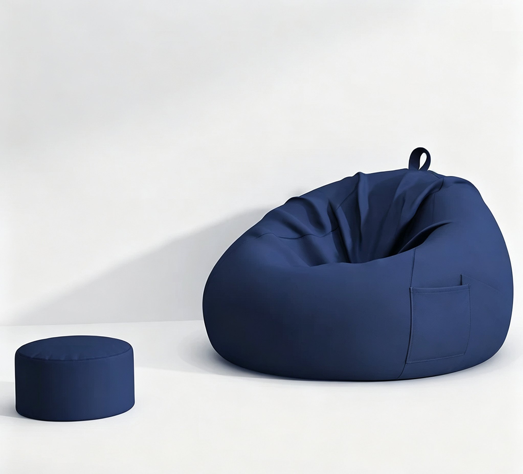 Bean Bag Lounge with Stool