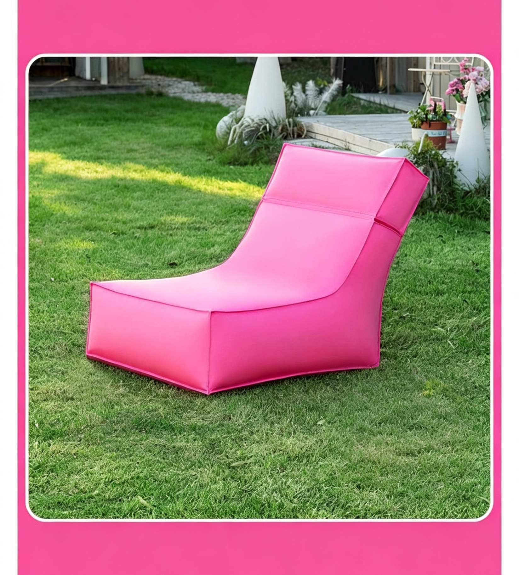 Beach Bean Bag Chair Folded