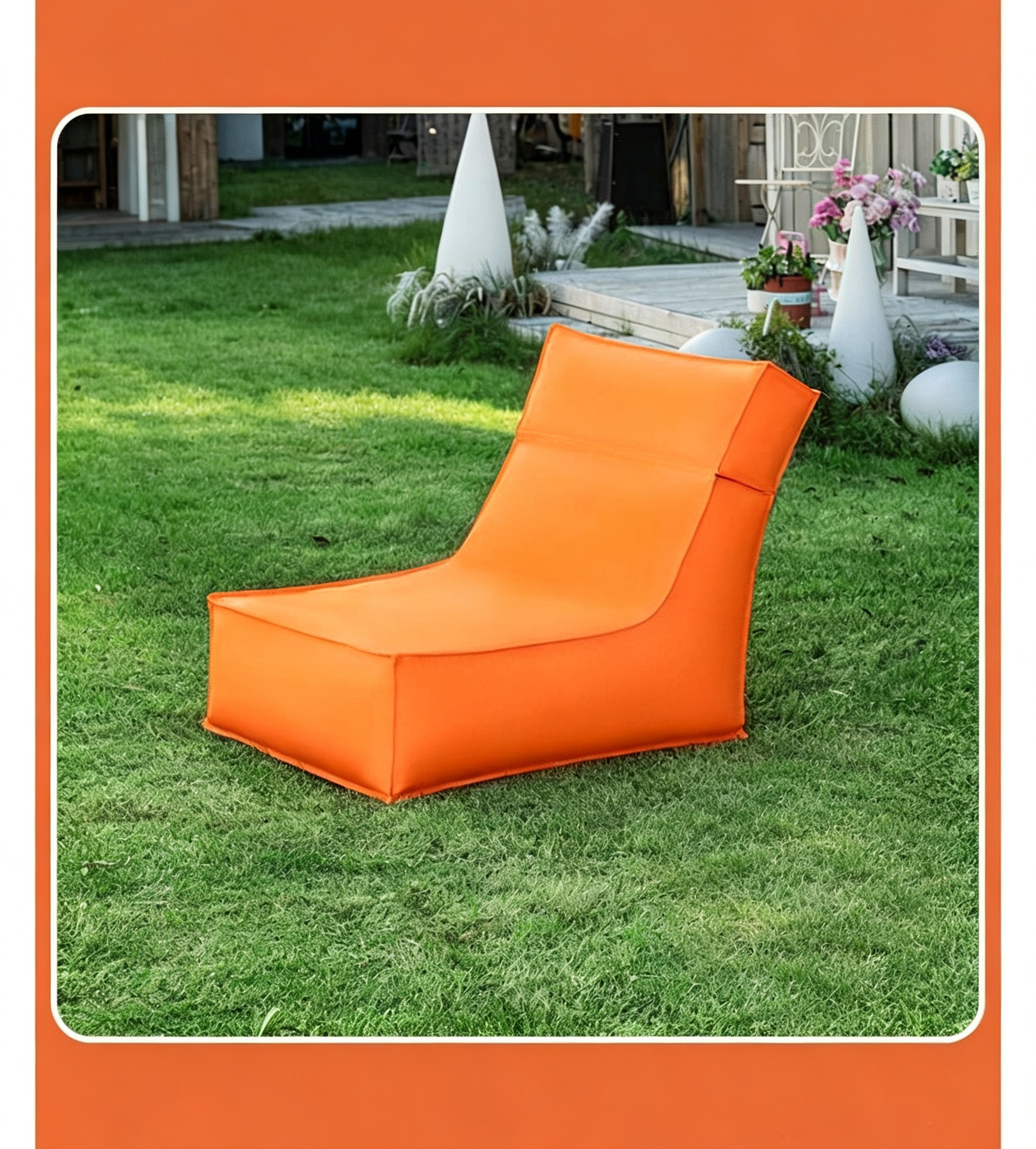 Beach Bean Bag Chair Folded