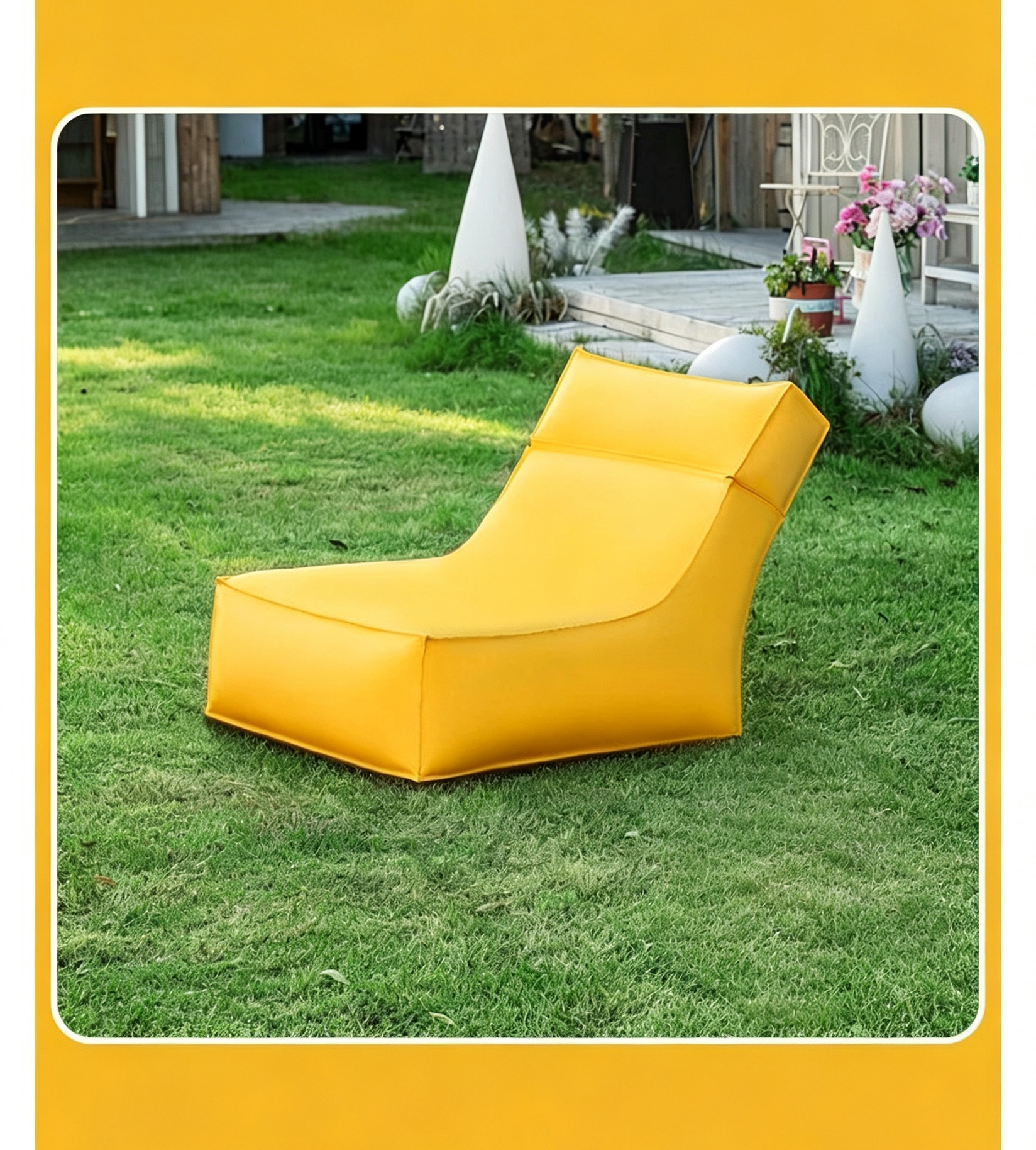 Beach Bean Bag Chair Folded