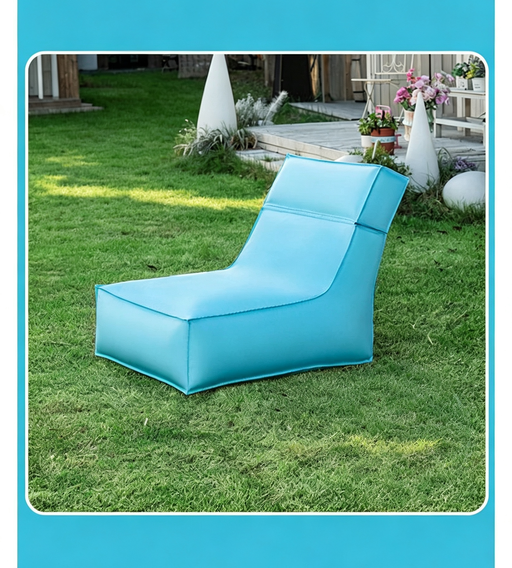 Beach Bean Bag Chair Folded