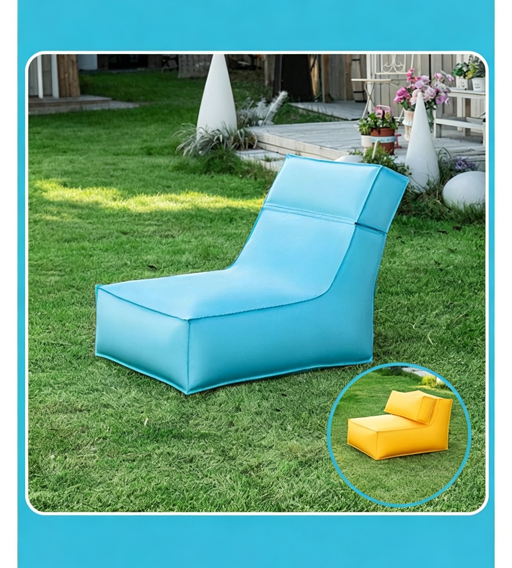 Beach Bean Bag Chair Folded
