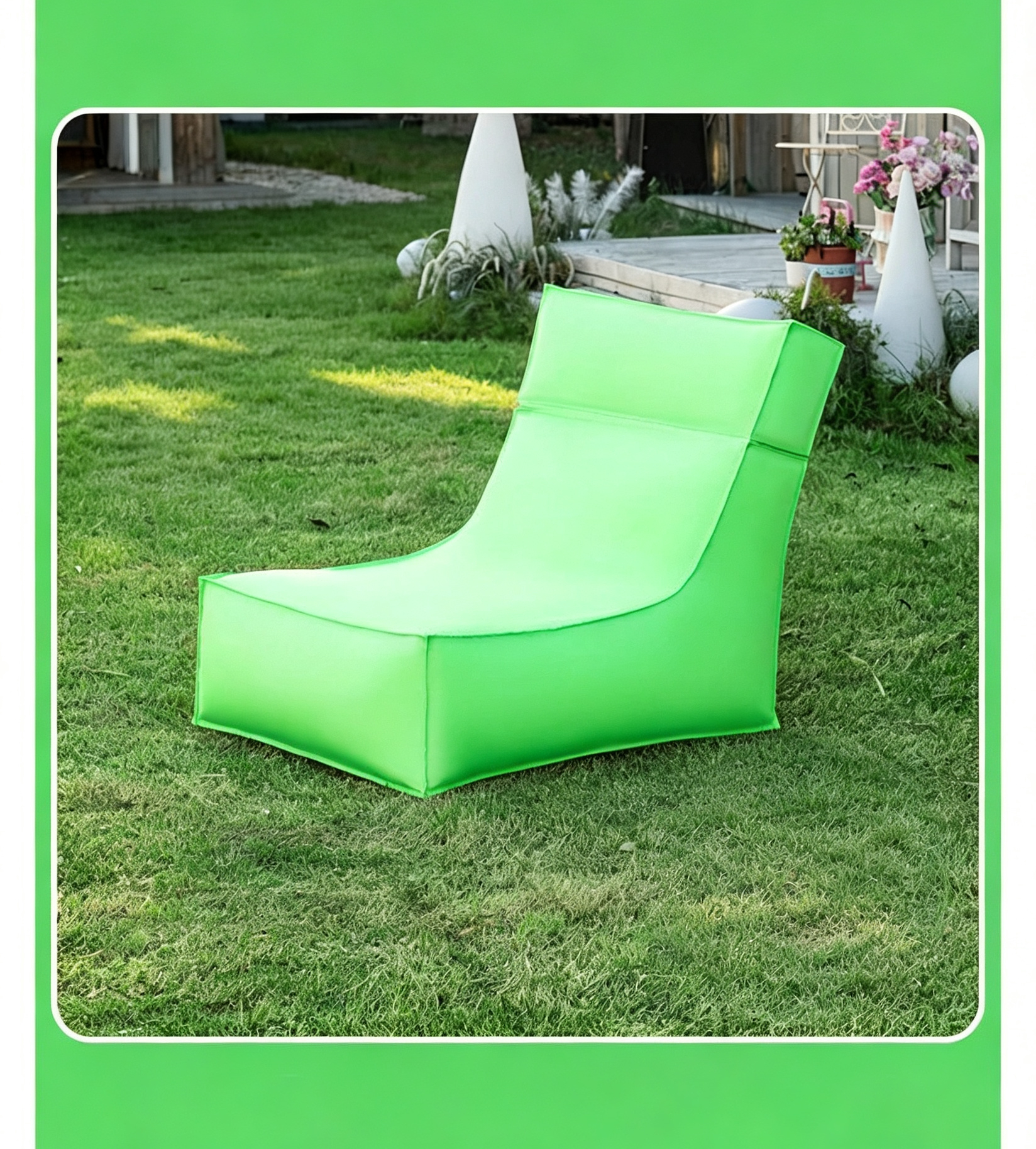 Beach Bean Bag Chair Folded