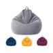 Gray Folding Bean Bag Chair Cover
