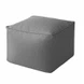 Gray Square Bean Bag Sofa Cover