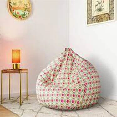 Indoor Printed Bean Bag Chair Cover