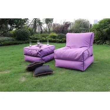 Linen Outdoor Bean Bag Chair Cover