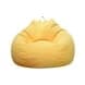 Yellow Folding Bean Bag Chair Cover